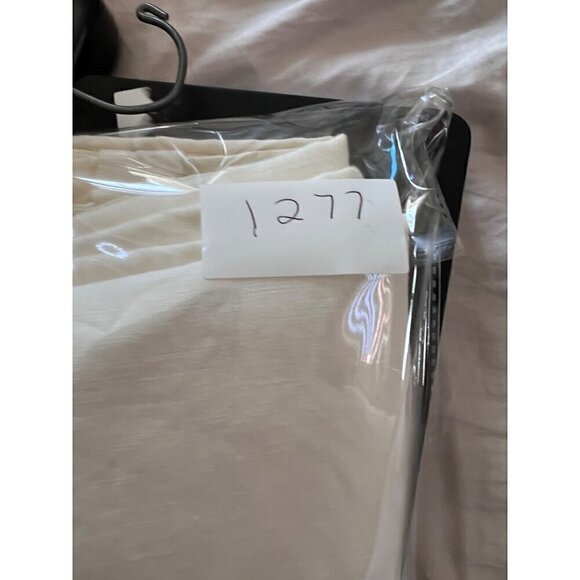 Old Navy Womens Low Waist Linen Pants Size 10 -White Lagenlook Beachy boho - Picture 11 of 11